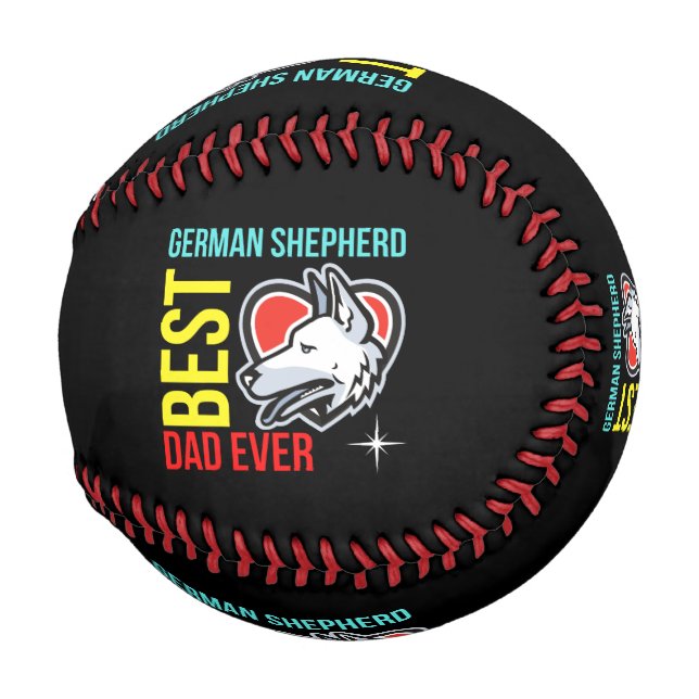 Deutscher Schäferhund-Vater, Hund-Vater Baseball (Vorne Rechts)