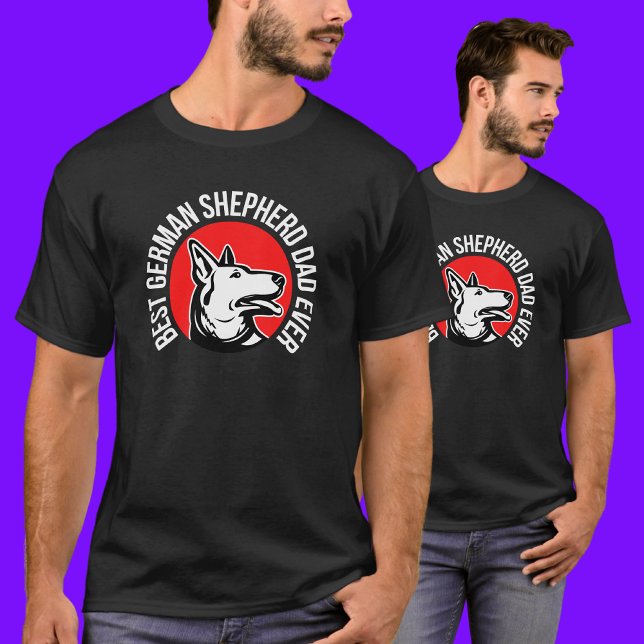 Deutscher Schäferhund-Vater, Hund-Vater T-Shirt (Von Creator hochgeladen)