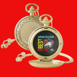 Deutscher Schäferhund-Vater, Hund-Vater Taschenuhr<br><div class="desc">Deutscher Schäferhund-Vater,  Hunde-Vater,  Hundeliebhaber-Geschenk.</div>