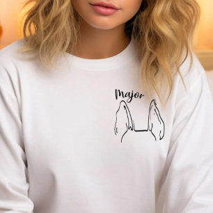 Deutscher Schäferhund-Vater, Hundeohren Sweatshirt