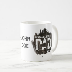 Deutscher Schäferhund Vater Niedlicher Hund Lover  Kaffeetasse