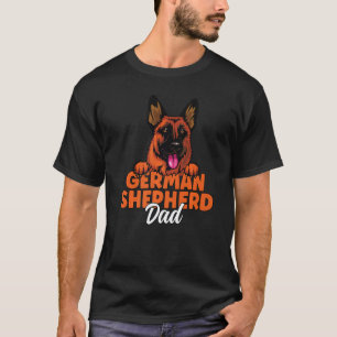 Deutscher Schäferhund Vater Roter und schwarzer De T-Shirt