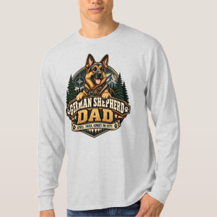 Deutscher Schäferhund-Vater Treues Vintage-Abzeich T-Shirt