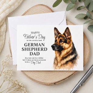 Deutscher Schäferhund Vater Vatertag Feiertagskarte
