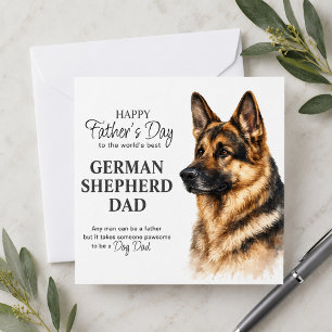 Deutscher Schäferhund Vater Vatertag Feiertagskarte