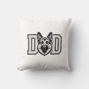 Deutscher Schäferhund-Vater Vintage-Vector-Shirt-D Kissen