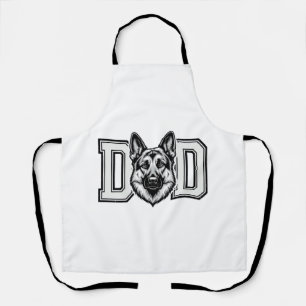 Deutscher Schäferhund-Vater Vintage-Vector-Shirt-D Schürze
