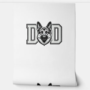 Deutscher Schäferhund-Vater Vintage-Vector-Shirt-D Tapete