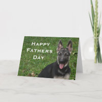 Deutscher Schäferhund: Vatertagskarte