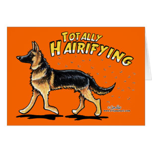 Deutscher Schäferhund völlig hellend