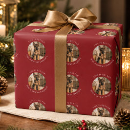 Deutscher Schäferhund Weihnachten ist besser in Ro Geschenkpapier