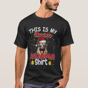 Deutscher Schäferhund Weihnachten Lustiges Xmas Py T-Shirt