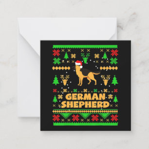 Deutscher Schäferhund Weihnachten Mitteilungskarte