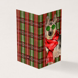 Deutscher Schäferhund Weihnachten Roter Grüner Fei