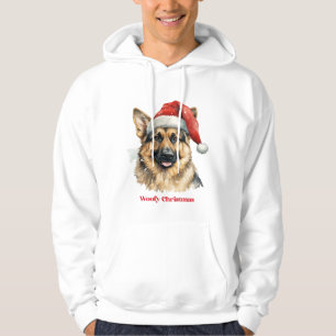Deutscher Schäferhund Weihnachtsgeschenkideen Woof Hoodie