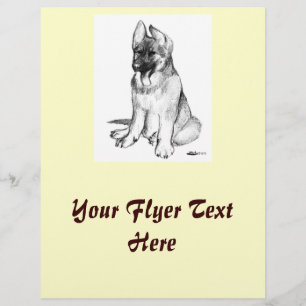 Deutscher Schäferhund-Welpe Flyer