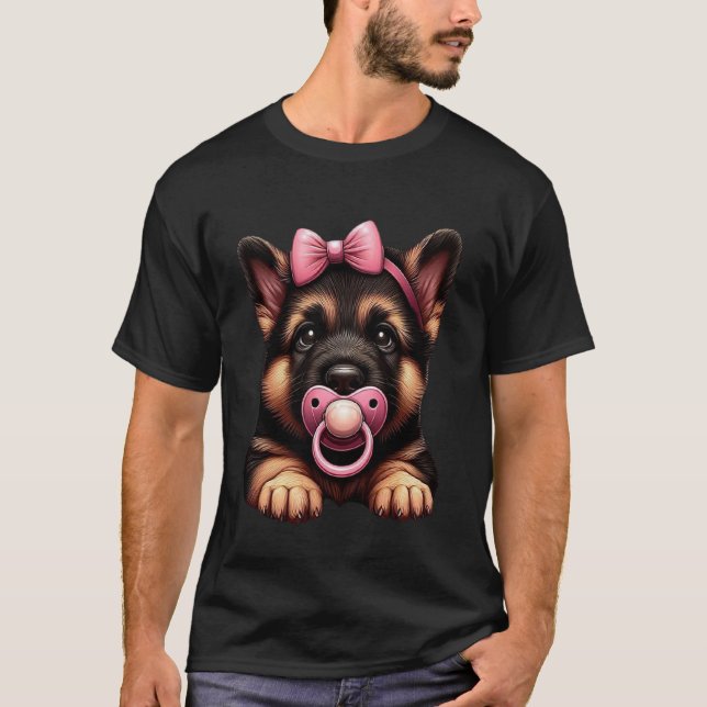 Deutscher Schäferhund-Welpe T-Shirt (Vorderseite)