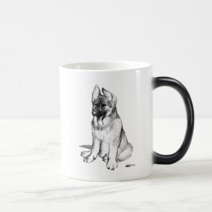 Deutscher Schäferhund-Welpe Verwandlungstasse