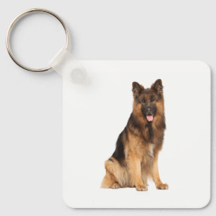 Deutscher Schäferhund, Wrap gerade Design, Schlüsselanhänger