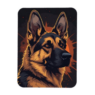 🐕 Deutscher Schäferhund-Zubehör für Hunde-Liebhab Magnet
