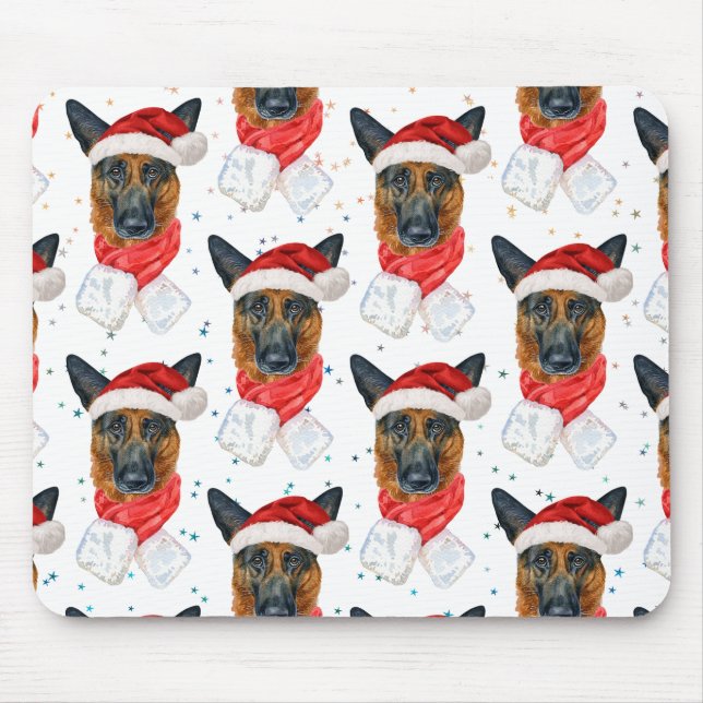 Deutscher Schäferhund züchten Hundeschema Sterne W Mousepad (Vorne)