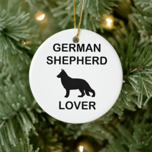 Deutscher Schäferhundliebhaber Keramik Ornament
