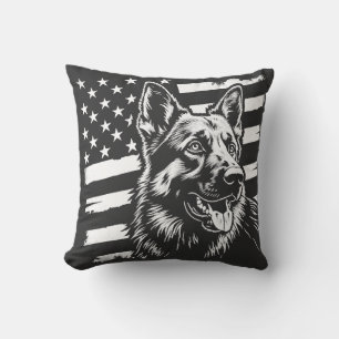 Deutscher Schäferhundliebhaber USA Amerikanische F Kissen