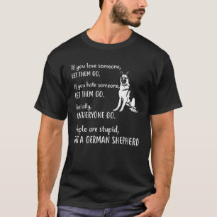Deutscher Schäferkleid erhält deutschen Schäferhun T-Shirt