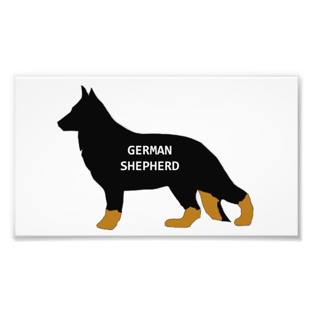 Deutscher Schäfername Silo bi Farbe Fotodruck (Vorne)