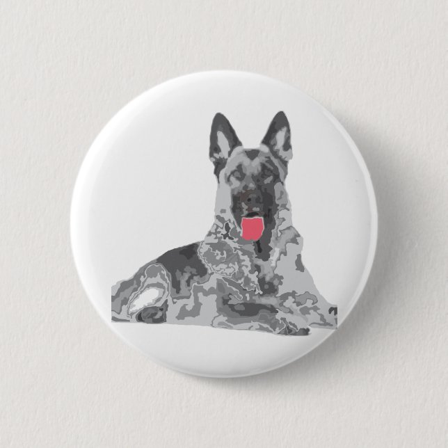 Deutscher Schwarz Button (Vorderseite)