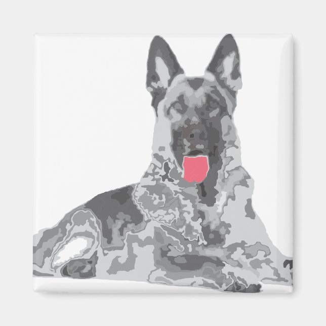 Deutscher Schwarz Magnet (Vorne)