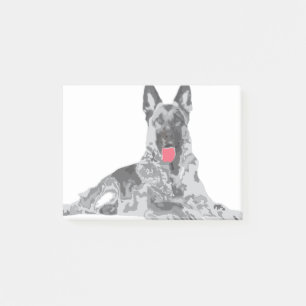 Deutscher Schwarz Post-it Klebezettel