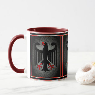 Deutscher, schwarzer Adler der deutschen Flagge, Tasse