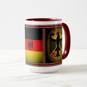Deutscher, schwarzer Adler deutscher Flagge, Deuts Tasse