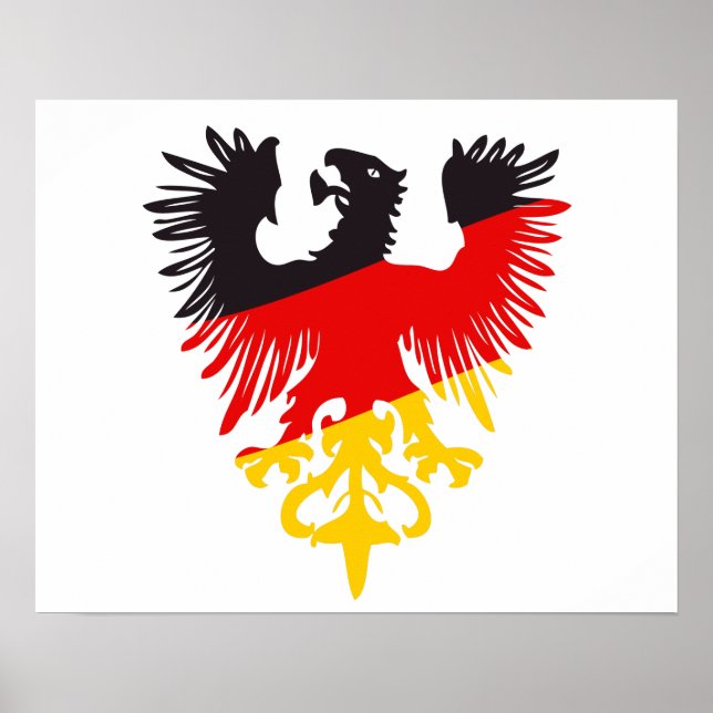 Deutscher Schwarzer Adler Poster (Vorne)