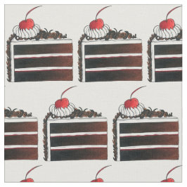 Deutscher Schwarzwaldkuchen Gâteau Slice Dessert Stoff