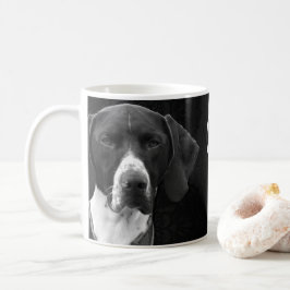 DEUTSCHER SHORTHAIR ZEIGER-SCHWARZWEISS-FOTO-TASSE TASSE