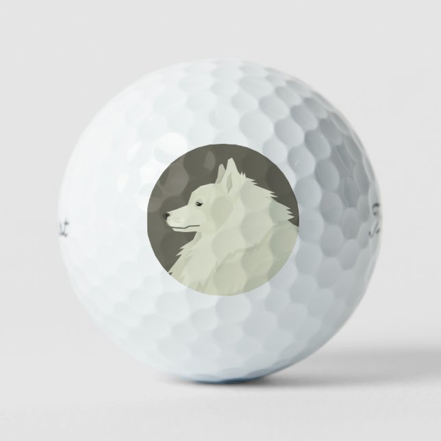Deutscher Spitz Golfball (Vorderseite)