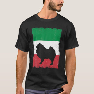 Deutscher Spitz Hund Italien Flagge Italienisch Vi T-Shirt