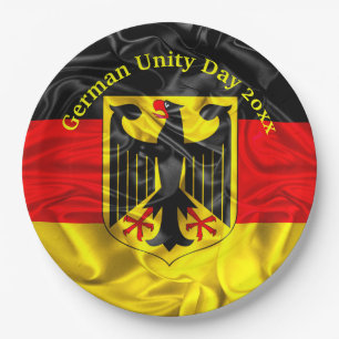 Deutscher Tag der Einheit, Nationalfeiertag Pappteller