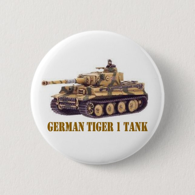 DEUTSCHER TIGER 1 TANK BUTTON (Vorderseite)