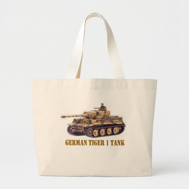 DEUTSCHER TIGER 1 TANK JUMBO STOFFBEUTEL (Vorne)