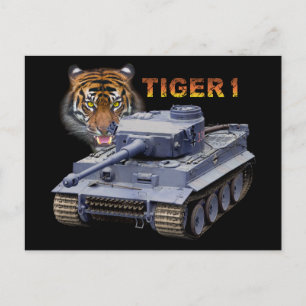Deutscher Tiger 1 Tank Postkarte
