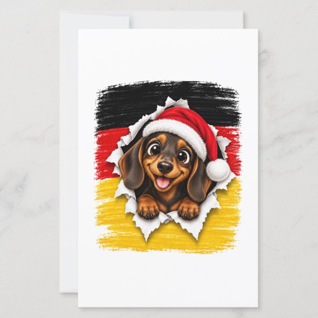 Deutscher Weihnachts-Dackel (Vorderseite)