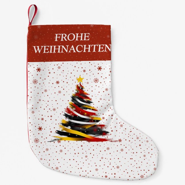 deutscher Weihnachtsmann-Strumpf Kleiner Weihnachtsstrumpf (Vorderseite)