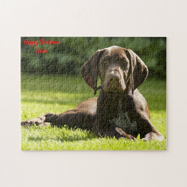 Deutscher Zeigerhund. Puzzle (Horizontal)