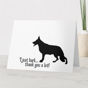Deutscherschäferhund-Dankeskarten Karte
