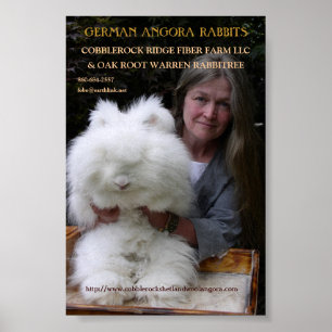 DEUTSCHES ANGORA-KANINCHEN MAG. FÜGEN HINZU POSTER
