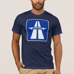 Deutsches Autobahn-Verkehrsschild T-Shirt
