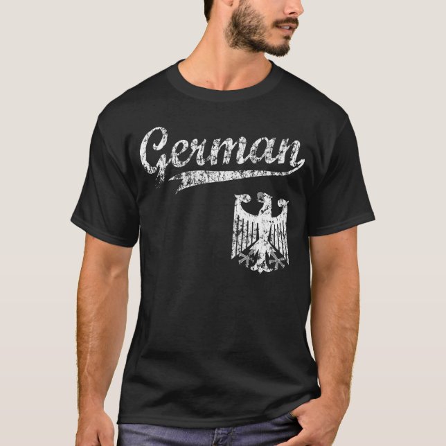 Deutsches Baseball-Artt-shirt T-Shirt (Vorderseite)